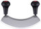 Contacto Edelstahl Wiegemesser zweischneidig 22 cm, mit Polypropylen-Griffen