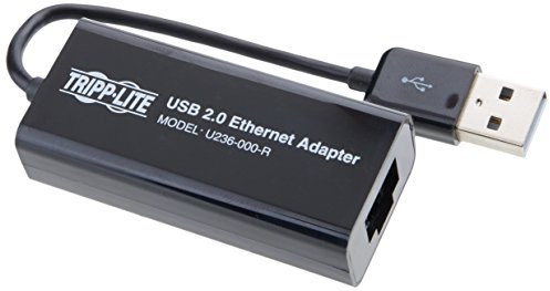 Eaton Tripp Lite Adaptador de Red USB 2.0 de Alta Velocidad a Ethernet Nic 10/100 Mbps, Negro (U236-000-R)