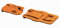 PETZL Erwachsene Antistollplatten Antisnow Lynx, Orange, Uni, T24960