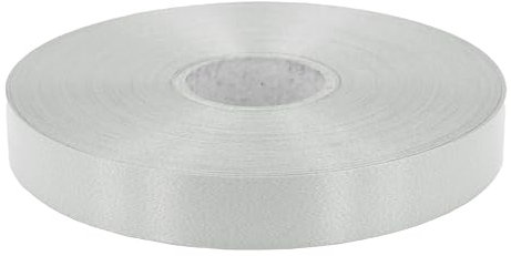 100m Polyband 19mm grau Ringelband Schleifenband Geschenkband
