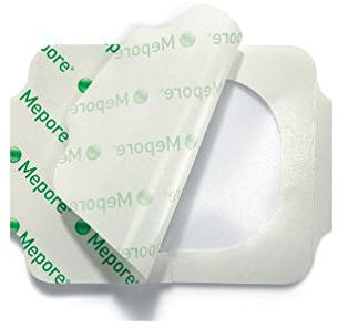 Mepore 270600 Film Dressing, Vapour-Permeable Adhesive Film Sterile, 6 cm x 7 cm (Pack of 100)