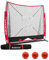 Rukket 6-teiliges Baseball- und Softball-Set | 5 x 5 Schlägernetz | 3 gewichtete Bälle | Schlagen, Pitching, Fangschirm mit Strike Zone Zielscheibe