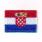 hegibaer 30 x 20 mm Kroatien Flagge Zagreb Aufnäher Aufbügler Patch 0917 Mini