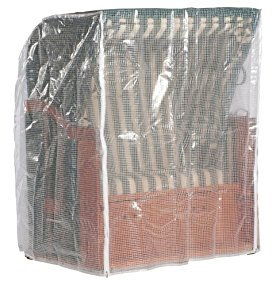 Sonnenpartner Strandkorb Schutzhülle transparent für 2-Sitzer XL