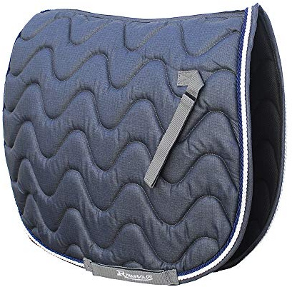 Rhinegold Wave Saddle Pad-Pony-Denim/Blue