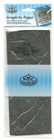 Royal Brush Gris Transfert Paper-9 X13 4/Pkg
