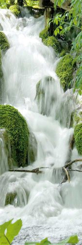 Wasserfälle Waterfalls Wasserfall - Feng Shui Natur Slim-Poster Druck - Grösse 30,5x91,5 cm