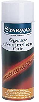 STARWAX - Nettoyant Cirant Express - Pour Cuirs - Entretient en Profondeur - Format Aérosol pour Grandes Surfaces - A la Lanoline - Fabriqué en France - 300ml