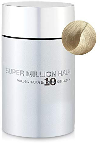 Super Million Hair Haar Fasern und Schütthaar, hochwertiges Streuhaar zur Haarverdichtung, 25 g, Light-Blond (6)