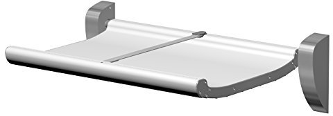 KEMMLIT Logrono Wickeltisch- klappbar als Wandwickeltisch/Wickelregal, Weiß, Aluminium, 78,2x 96,7x 62,6 cm