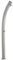 Douche solaire ARKEMA A500 / 9007 Jolly Couleur Inox RAL 9007 Douche extérieure en aluminium anticorrosion Forme courbée Chauffage à énergie solaire Avec Mitigeur Réservoir 25 litres Hauteur 226 cm