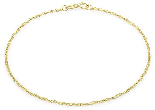 CARISSIMA Damen - Fußkettchen 375 Gold Rundschliff Diamant 1.23.1614