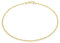 Carissima - Maille Corde Bracelet de Cheville Femme - 9 cts Or 375/1000 Or Jaune