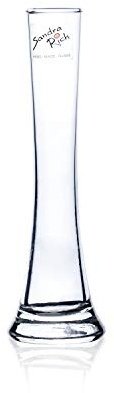 Sandra Rich Glasvase, Blumenvase SOLIFLEUR H. 18cm D. 3cm + 5cm transparent