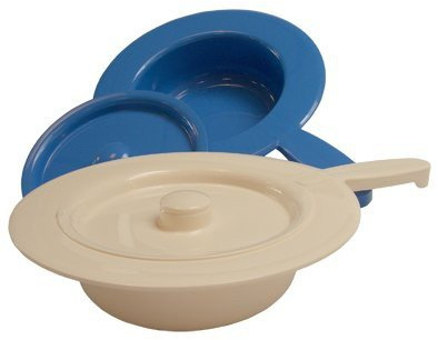 Dr. JUNGHANS Stechbecken mit Deckel, creme, Stechbecken | 31 cm Durchmesser, 8 cm Höhe