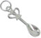 Welsh Love Spoon sterling silver charm .925 x 1 Loving Spoons Charms