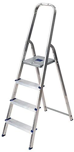 TB Davies Light Duty 4 Tread Platform Step Ladders - Ideal Aluminium Steps for Occasional Jobs Around your Home or Office. Made in Italy to EN131 Standards.