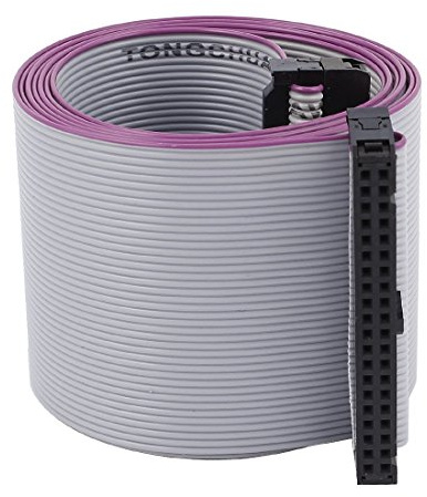 sourcing map IDC 40-Nagel Innen zu Innen Verbinder Hauptplatine Eben Band Kabel 118cm Lang de