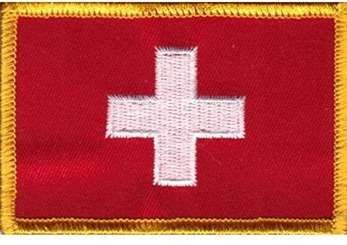 Everflag Patch zum Aufbügeln oder Aufnähen : Schweiz - klein