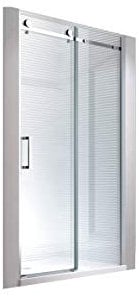8 mm | 115x195cm Nischen- | Schiebetür | Duschtür | Nischentür | Duschwand | Dusche | Nischendusche | Schiebesysteme | ESG-Klarglas.