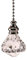 Polished Chrome with Acrylic Crystal Diamond Light Pull by WML