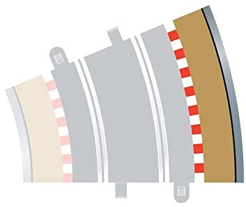 Scalextric C8224 Radius 3 Outer Border/Barrier 22.5 degree 1:32 Scale Accessory | 1:32 Scale Extension for Slot Car Set, Racing Gift Ideas for Adults & Kids, Racing Game Accessories