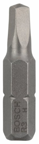 Bosch Accessories Professional Bit Extra-Hart für Innenvierkant-Schrauben (R3, Länge: 25 mm, 3 Stück)