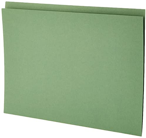5 Star A4 Document Folder Dividers (100 Pack) Square Cut Green Files Document Organiser Recycled 250gsm Manilla