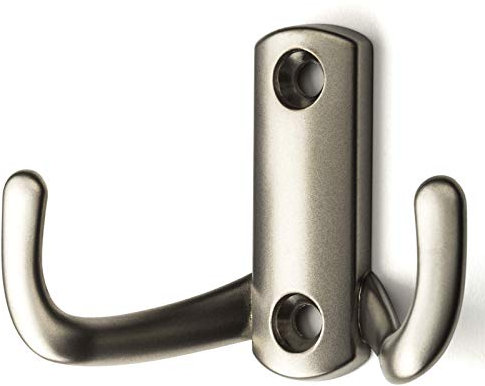 SO-TECH® Kleiderhaken Garderobenhaken Julie kurz Edelstahloptik matt