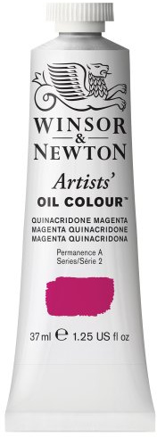 Winsor & Newton Artists' Oil Paint, 37ml Tube, Quinacridone Magenta