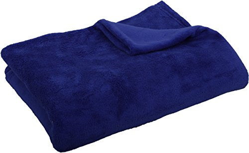 Bestlivings Kuscheldecke Tagesdecke 3XL ca. 290g/m² (blau / 220x240cm) Wohndecke für Bett, Sofa, Couch extra flauschig