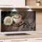 GRAZDesign Küchenrückwand Spritzschutz Küche Glas | Kaffee Tasse braun | für Herd und Spüle, Rückwand Küche, Glasplatte mit Motiv Küchenbilder ESG-Glas, 60x40cm