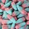 Fizzy Bubblegum Bottles Pink and Blue Sweets Party wedding Favours Old School retro Sweets (1 KG)