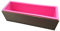 Wooden Box+Silicone Mold Rectangle Handmade Soap Moulds - Homemade 42oz Soap for Making Supplies,Making Soap, Candles and Cakes (Pink)