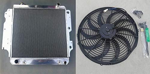 Radiatore in alluminio per Wrangler YJ/TJ/LJ RHD 1987-2006 AT/MT 88 89 90 91 e FAN
