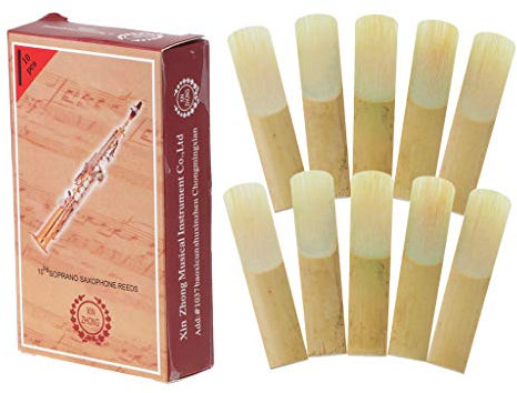 Blättchen für Bb Sopran-Saxophon, Klarinette, Stärke 2,5, Bambus-Saxophon, Holzblasinstrumente