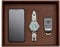 GALLAWAY LEATHER Valet Tray For Men - Nightstand Organizer EDC Tray For Wallet and Keys - Bedside Dresser Catch All Dump Key Bowl for Entryway Table, Dark Brown