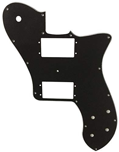 Passend für US 72 Telecaster Deluxe Re-Issue Style Gitarren-Schlagbrett (3-lagig, schwarz)
