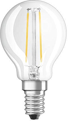 OSRAM LED Retrofit CLASSIC P Bombilla LED , Casquillo E27 , 2700 K , 1,50 W , Equivalente a 15Wro , Blanco cálido