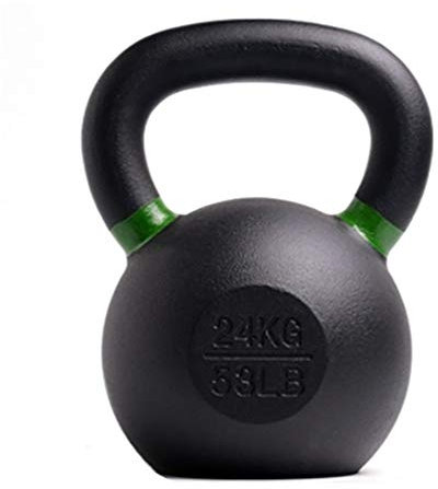 Kettlebells AGYH Cast Iron, Black Heavy-duty Strength Training Fitness Equipment, Feel Comfortable, 4kg/6kg/ 8kg/10kg/12kg/14kg/16kg/18kg/20kg/24kg/ 28kg (Size : 24kg/52.9lb)
