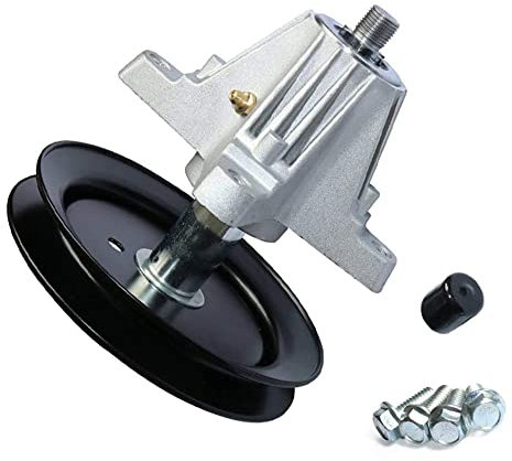 BOOMBOOST Tige de tondeuse à gazon pour Cub Cadet MTD 918-04822A 918-04822B 618-04822 918-04889 30-8001 14328 82-058 avec poulie taraudée et raccord Zerk