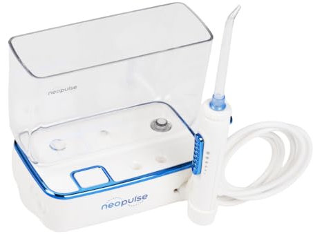 NEOPULSE® - Jet Dentaire NP1 Micro, Idropulsore senza fili, Getto d'acqua Multiuso: 8 canule, Elimina la placca dentale, marca francese, assistenza clienti in Francia.
