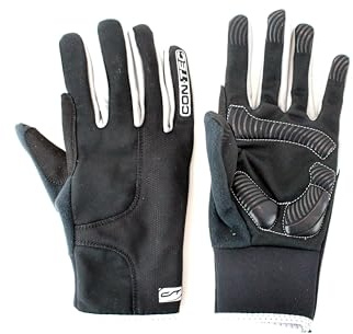 Fahrrad Handschuhe - Bleak Touch - Schwarz, Grau, Touchscreen fähig, Silikondruck für Guten Grip, Innenhandpolsterung, Frotteedaumen, E-Bike, S, M, L, XL, XXL