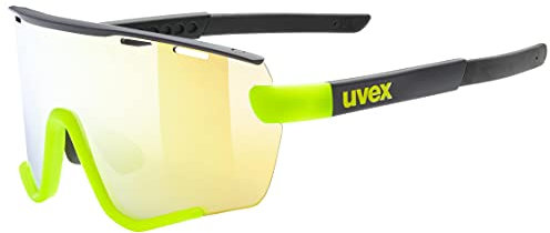 uvex sportstyle 236 Set - Sportbrille für Damen und Herren - inkl. Wechselscheiben - beschlagfrei - black yellow matt/yellow - one size