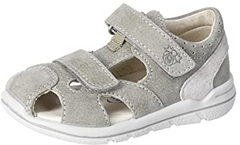 PEPINO Ricosta Mädchen und Jungen Kletthalbschuhe KASPI,Kinder Halbschuhe,WMS:Mittel,terracare,klettverschluss,eukalyptus (530),28 EU