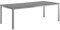 OUTLIV. Gartentisch 220x100x75,2 cm, Edelstahl/HPL in Silber/Zement Dunkel, modernes Highlight für Ihren Garten, für ca. 8 Personen