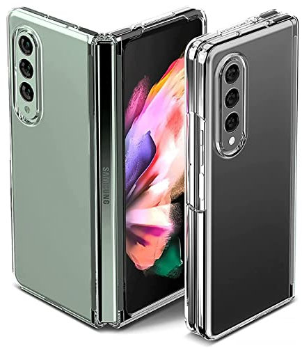 Verco Custodia per Samsung Galaxy Z Fold 3 Case Cover per Samsung Z Fold 3 5G Custodia trasparente sottile in silicone trasparente trasparente