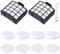 Filter Set for Shark NZ850UK / NZ850UKT / NZ860UK / NZ860UKT / AZ912UK / AZ912UKT / AZ913UK / AZ913UKT Upright Vacuum Cleaner, 2 HEPA Filters 4 Pairs Sponge Filter 1 Cleaning tool