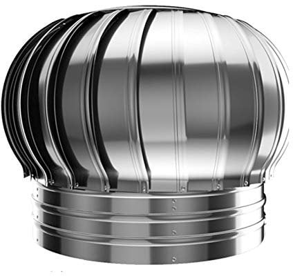 Drehbarer Schornsteinaufsatz aus Edelstahl gegen Abwind, passend für Standard-Schornsteine ​​Schornsteinaufsätze, 200 mm