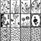 12 Stück Prägeschablone Kunststoff Prägefolder Transparent Embossing Folder Waschbar Prägeordner for Card Making Photo Album Scrapbooking Decoration, Grass and Wood(14.8 x 10.5 cm) (Stil 1)